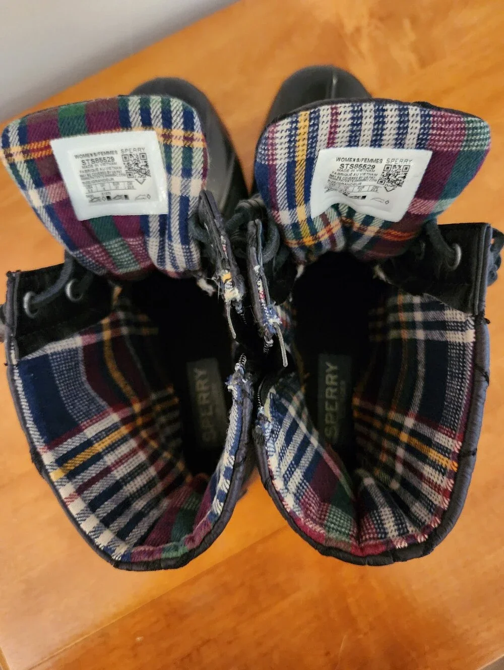 Womens Black Sperry Saltwater Duck Boots - Size 6.5